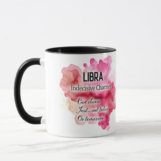 Süße Sternzeichen-Eigenschaften / Waage Wrap Tasse (Links)