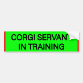 Süße Sticker für Corgi-Diener Autoaufkleber