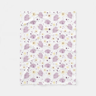 Süße stilisierte Schaf-Baby-Flanelldecke Fleecedecke