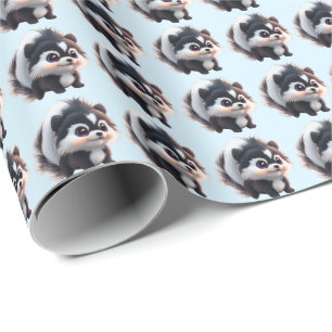 Süße Stinktier-Waldtiere Wald Freunde Geschenkpapier