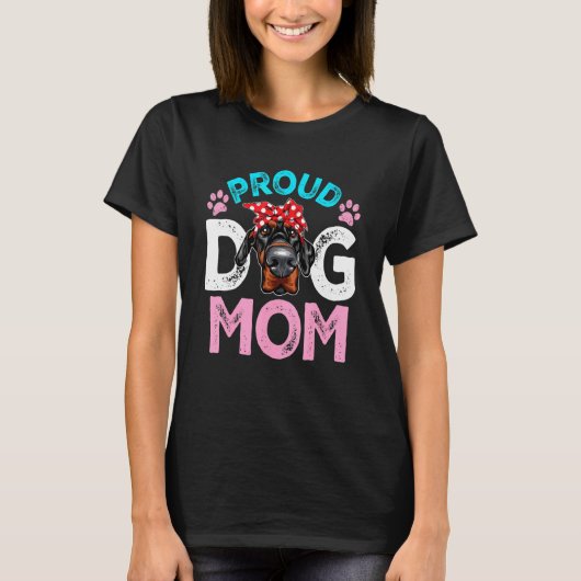 Süße stolze Dobermann-Hundemutter Muttertag T-Shirt (Vorderseite)