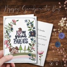 Süße Storybook-"Ich liebe meine Großeltern"-Grußka