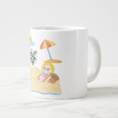 süße Strand Jumbo-Tasse (Vorderseite Rechts)