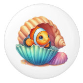 Süße Strandfischliebhaber Keramikknauf (Vorderseite)