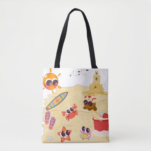süße Strandfreunde Tasche (Vorderseite)