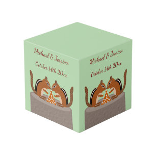 Süße Streifenhörnchen Herbsthochzeit Benutzerfoto  Würfel