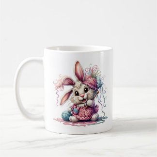 Süße Strickhase Tasse – Bezaubernder Garnliebhaber