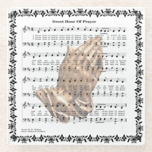 SÜSSE STUNDE VON PRAYER* GLASUNTERSETZER (Vorderseite)