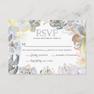 Süße Succulents, die UAWG Wedding sind RSVP Karte