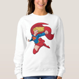 Süße Supergirl-Pose Sweatshirt