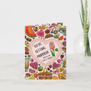 Süße Süßigkeiten Hübsche Gebäck Karte