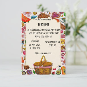 Süße Süßigkeiten Hübsche Gebäck Save The Date
