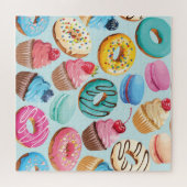 Süße Süßigkeiten: Muster der Freude. Puzzle (Horizontal)