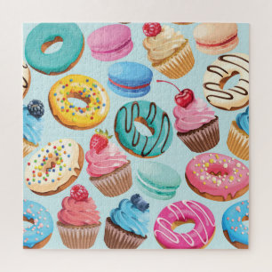 Süße Süßigkeiten: Muster der Freude. Puzzle