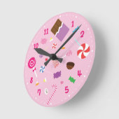 Süße Süßigkeits-und Runde Wanduhr (Winkel)