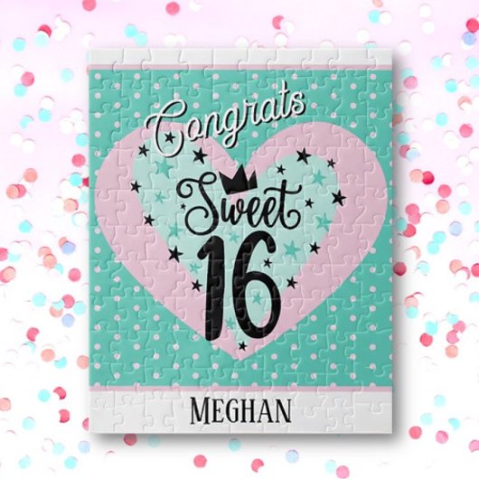 Süße Sweet 16 Geburtstagsfeier Puzzle