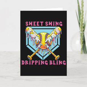 Süße Swing tropfende Bling Softll Eiscreme-Tropf S Karte