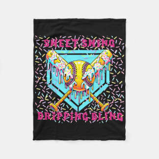 Süße Swing-Weich-Heimplatte mit Eiscreme-Tropfen Fleecedecke