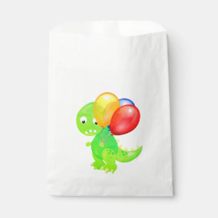 Süße T-Rex-Dinosaurier-Geburtstagsfeier mit Ballon Geschenktütchen