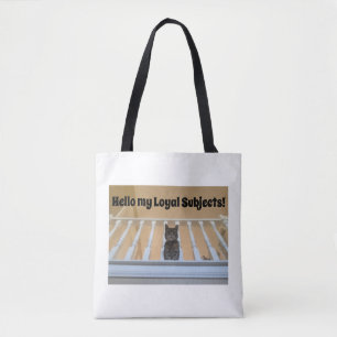 Süße Tabby-Katze Lustiger Spruch Tasche