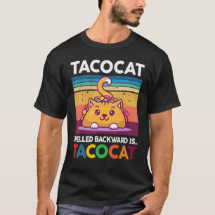 Süße Taco  Kinder Taco Katze Rückwärts Geschrieben T-Shirt