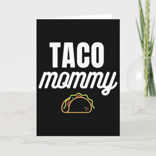 Süße Taco-Mami für Cinco De Mayo-Partys mit Tac Karte