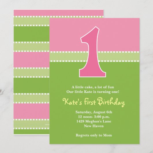 Süße Tage Einladung (Vorne/Hinten)