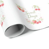 Süße Tage Florales Fruchtgeschenk Geschenkpapier (Rolleneckpunkt)