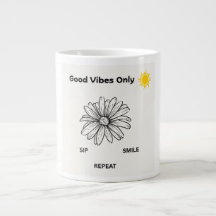 Süße tägliche Inspiration Kaffeetasse Positive V Jumbo-Tasse