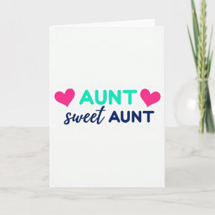 Süße Tante Fuchsienherz Karte