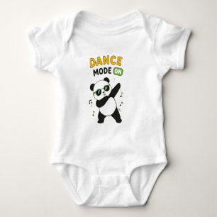 Süße "Tanz-Modus" Panda-Bär-Baby-Body Alterna Baby Strampler