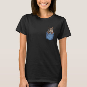 Süße Taschen-Waldtier-Eichhörnchenliebhaber T-Shirt
