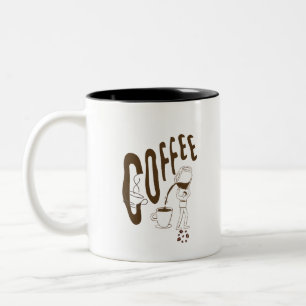 Süße Tasse für Kaffeeliebhaber mit minimalistische