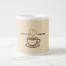 Süße Tasse Kaffee ist meine Liebessprache