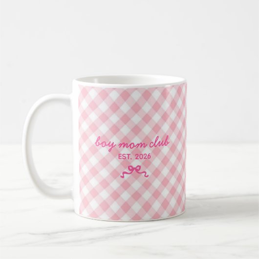 Süße Tasse mit individuellem Namen und Bogenmuster (Links)