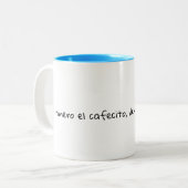 Süße Tasse mit spanischem Vers (Vorderseite Links)