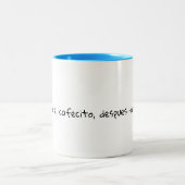 Süße Tasse mit spanischem Vers (Mittel)