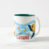 Süsse-Tasse Sun Conure Zweifarbige Tasse (VorderseiteRechts)