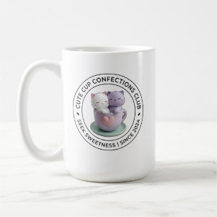 Süße Tasse Süßigkeiten Club Katzenliebhaber Kaffee