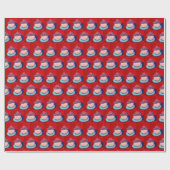 Süße Tassen-Cupcake Geschenkpapier (Flach)