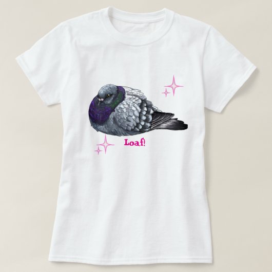 Süße Tauben-Loaf-Bluse T-Shirt (Design vorne)