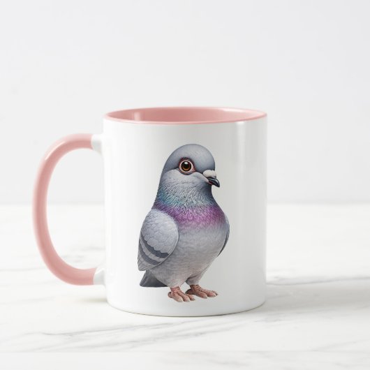 Süße Taubenillustration Tasse (Links)