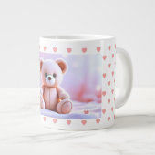 Süße Teddy-Liebe Jumbo-Tasse (Vorderseite Rechts)