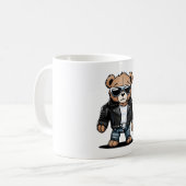 Süße Teddy Memes Kaffeetasse (Vorderseite Links)