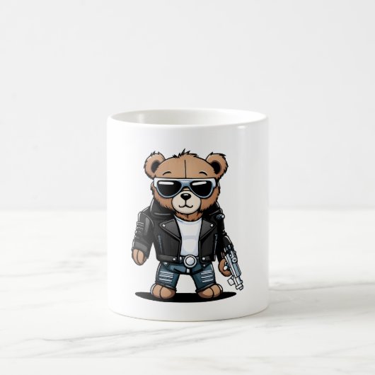 Süße Teddy Memes Kaffeetasse (Mittel)