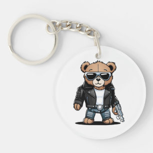 Süße Teddy Memes Schlüsselanhänger