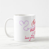 Süße Teddy-Valentins-Tasse Kaffeetasse (Links)