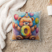 Süße Teddybär Geburtstagsfeier Kissen (Decke)