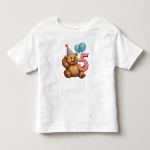 Süße Teddybär-Geburtstagsfeier Kleinkind T-shirt