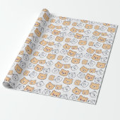 Süße Teddybär-Geschenkverpackung für Kinder- & Bab Geschenkpapier (Ungerollt)